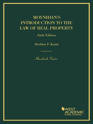 cover image of Moynihan's Introduction to the Law of Real Property, 6th
